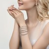 5 Pcs Chain Bracelets for Men Women - Sturdy Stainless