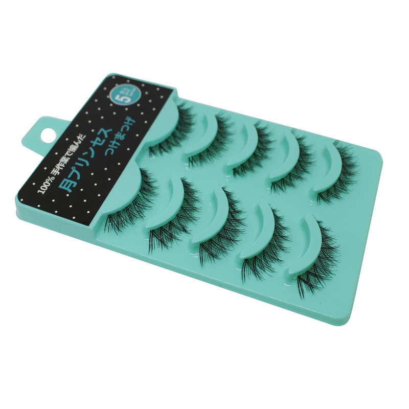 Scala 5 pairs/set 3D False Eyelashes Messy Cross Thick Natural