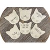 Sifcon PG_0084 Coasters in Holder | Cat Shaped | Set
