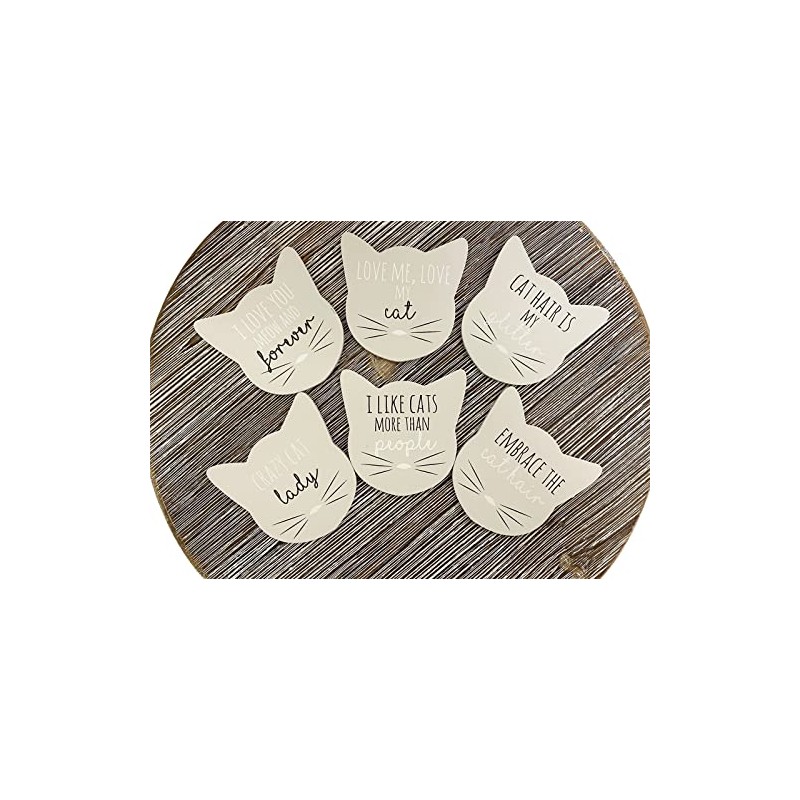 Sifcon PG_0084 Coasters in Holder | Cat Shaped | Set