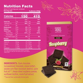 ChocZero Dark Chocolate Squares with Zero Sugar Caramel Filling - Gluten Free Low Carb Chocolates - Healthy Keto Snacks (3 bags, 30 snack pieces), 10.5 Ounce