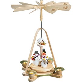 Richard Glässer 01669 Pyramide, Holz, Natur, 21 x 21 x 28 cm