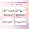 NAGARAKU Eyelash Extensions Premade Fans Eyelash Premade Volume Fan Eyelashes