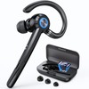 PRTRFLC Bluetooth Headset with Microphone,V5.4 Bluetooth Earpiece with Charing Case