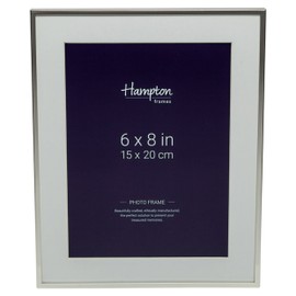 Hampton Frames MAYFAIR Silver Plate Photo Picture Frame - Bevel Cut Mount 6x8 (15x20cm) BSN13868