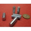 Unbranded Zinc Plated Steel Threaded Studs, RH, 3/8"-16 x 1.00"