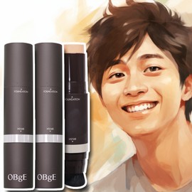 Objet Foundation Men's Lip Balm Obge Stick No. 3 Sand 2 Pieces / 오브제 파운데이션 남자 립밤 obge 스틱 3호 샌드 2개