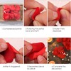 UUEMB 2000pcs Red Rose Petals Artificial Flowers Petals for Bedroom,