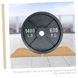 SUPVOX Wear-Resistant Calf Stretchers Convenient Non-Slip Daily Use Squat Ramps for All Ages Reliable Wood Blocks for Yoga and Weightlifting