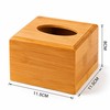 Bamboo Tissue Box Holder for Home and Office – Natural
