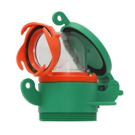 Enviro Design Products Footloose 4" Sewer Cap for RV Sites/Campgrounds | Odorless, Self-Closing, Easy to Install & Use | Male, Green, Polypropylene