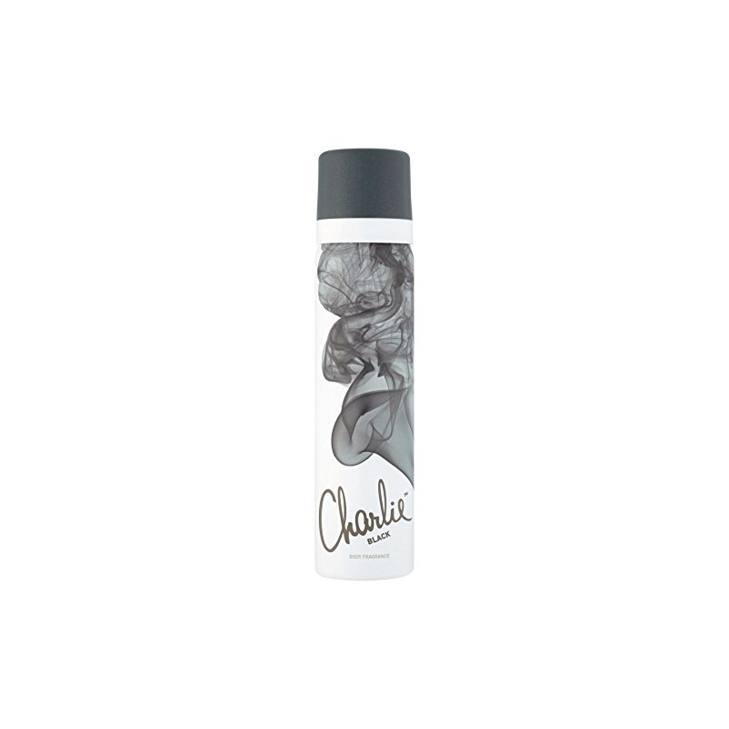 6 x Charlie Black Perfumed Body Fragrance 75ml
