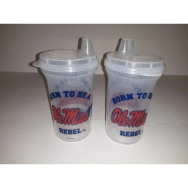 Whirley Industries Ole Miss Rebels Sippy Cup with Spill Resistant Lid ( set of two )