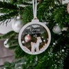 Mein erstes Weihnachten Baby Weihnachtskugel mit Name - Baumschmuck REH
