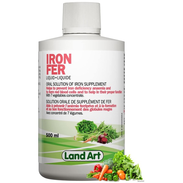 Land Art Liquid Iron with Vitamin C Supplement 500ml C