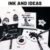 Pagather Black White Acrylic Paint Markers, 12 Dual Tip Fine