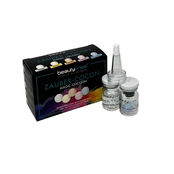 Beautylines Magic Cocon Blue Silk Thread Lifting Collagen Ball - Anti Ageing Serum with Hyaluronic Acid Skin Care Moisturiser