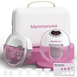 Mammanuwa Electric Breast Pump - Lightweight, Portable, & Hands-Free with Baby Mouth Technology - BPA-Free, 4 Modes, 9 Levels - Elevate Your Breastfeeding Style with Mammanuwa S32
