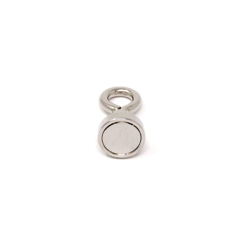 Neodymium Machine Lathed Clamping Magnet with M4 Eyebolt for Holding,