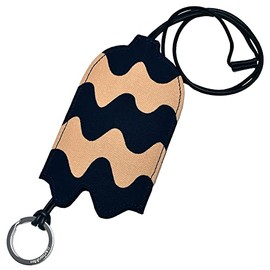 Marimekko 91645 LOKKI KEYHANGER KEY CHARM Keychain, Keychain, Key Charm, Men's, Women's, Logo Lock, Seagull, 02. Dark blue x off white