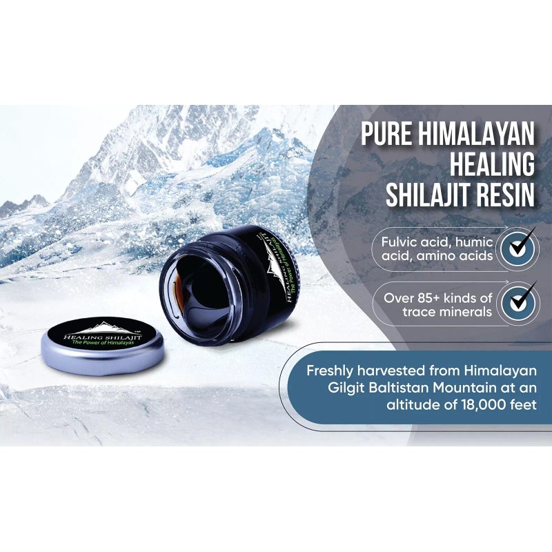 HIMALAYAN SHILIAJIT 30Gm Pure 100% Himalayan Shilajit, Soft Resin, Organic,