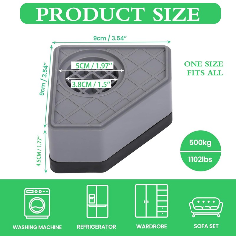 Washing Machine Anti Vibration Feet Pads,Anti Vibration Mat,Rubber Feet pad,