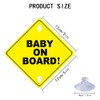 TRKETK 3 Stück Baby an Bord Auto Warnschilder, 5 x