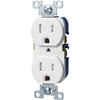 Arrow Hart TR Duplex Receptacle, 125 V, 15 A, 2