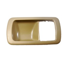 PT Auto Warehouse TO-2532E-2RH - Embellecedor para manilla de puerta interior interior, color beige/marrón claro - Lado del pasajero