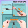 12 PCS Plastic Wheeled Cord Locks for Drawstring, Bungee E