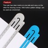 sourcing map Straight Ruler 12 cm Metric Aluminium Alloy Ruler