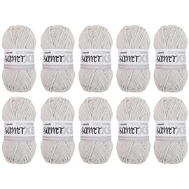 myboshi Velvet XS Fluffy Thin Chenille Yarn Crochet Knitting Mini Amigurumi Accessories Clothing 50g Ll 90m Grey Cashew 10 Balls