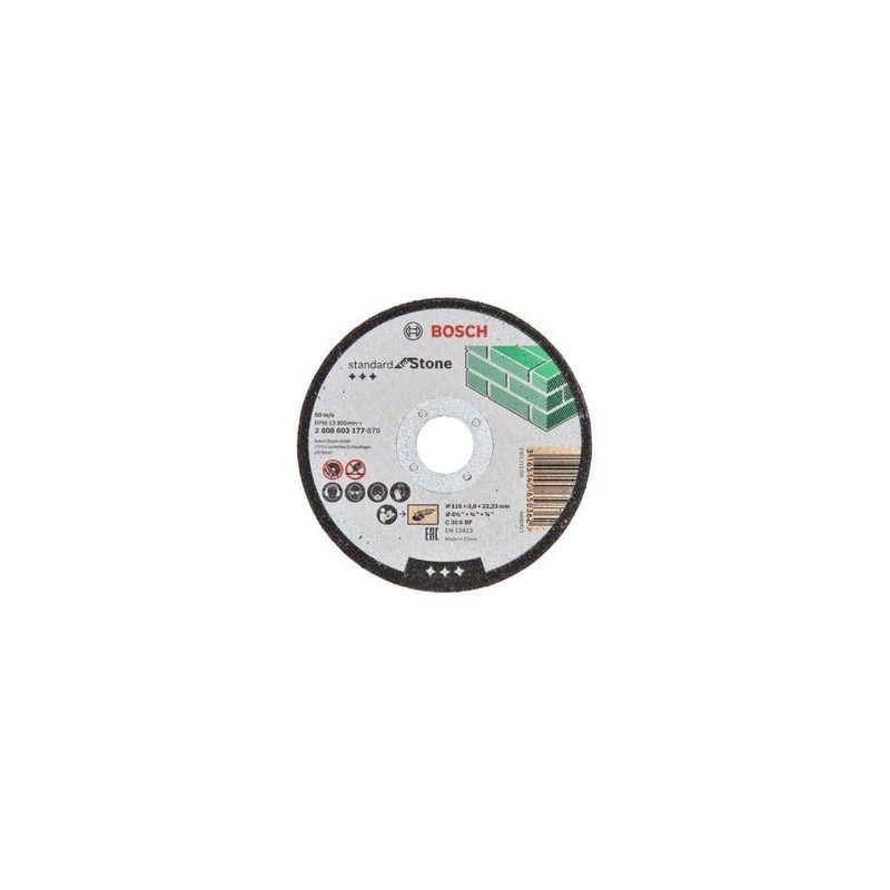 Bosch Professional 1x cutting disc straight standard for stone (for