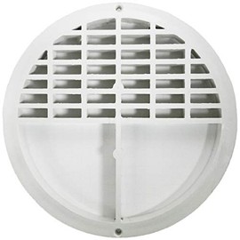 Plastic Oddities Bathroom Drain Grate PDSG50 - Half Grate, Plastic Drain Cover - 12 x 12 In.