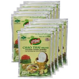 Coconut Milk Cream Powder Chao Thai Size 60 G(2.0 Oz) X 10 Bags