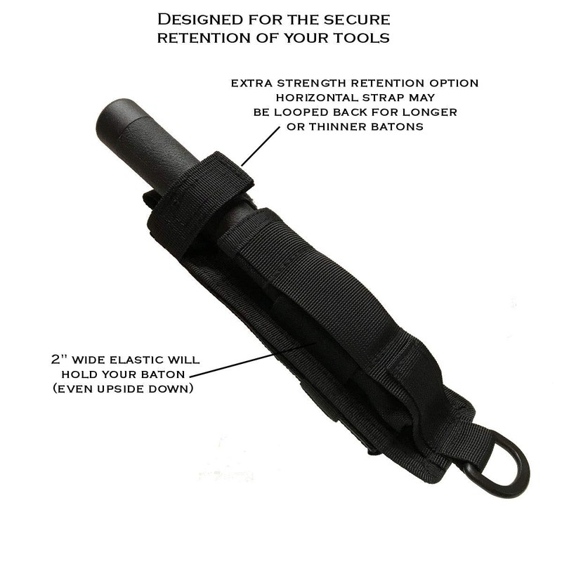 Miles Tactical ASP Molle Baton Holder Pouch fits Expandable Batons