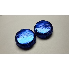 Chocolate Covered Foil Wrapped 100 Pieces DARK BLUE COLORED FOIL WEDDING FAVORS GIFT BASKET SUPPLIES