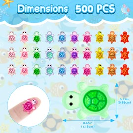 YFDFFSDCY 500 PCS Mini Resin Turtles Luminous Miniatures Tiny Turtles Small Cute Turtle Figurines Glow in The Dark Crafts Decoration for Fairy Garden Micro Landscape Dollhouse
