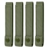 4 Pack Molle Straps with Snaps 6 inch, Tactical Mod