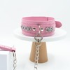 paloli Pink Choker Necklace for Women, Punk Gothic Rock Neck