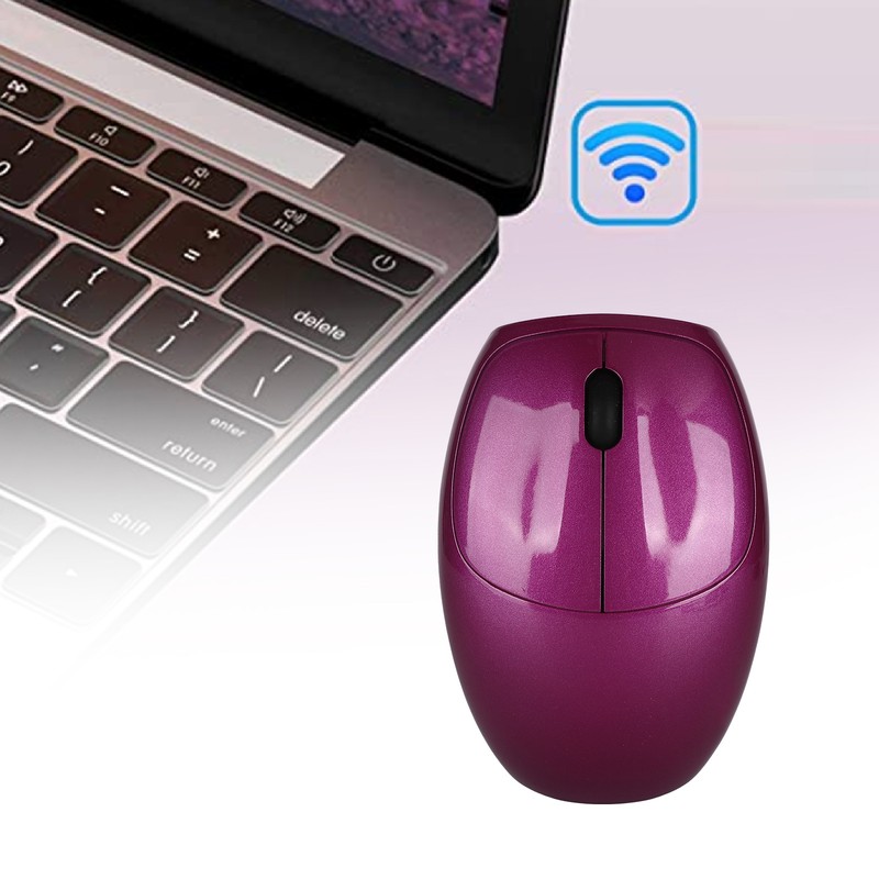 2.4G Wireless Mouse Symmetric with USB Receiver for Desktop Computers
