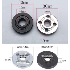Flange Replacement Flange Lock Nut Inner & Outer Flange Replacement Accessory Parts Grinder Fitting Parts Fitting Replacement Angle Grinder Disc Grinder DIY Maintenance Tool Polishing Rust Removal Air Angle Grinder