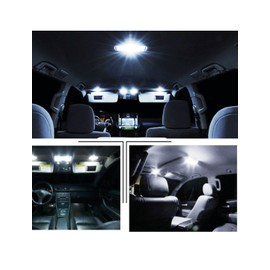 uxcell 12pcs DC 12V White LED Light Bulb Lamp Interior Package Kit for Nissan Rogue 2008-2013