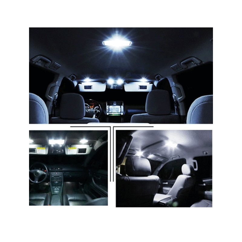 uxcell 12pcs DC 12V White LED Light Bulb Lamp Interior