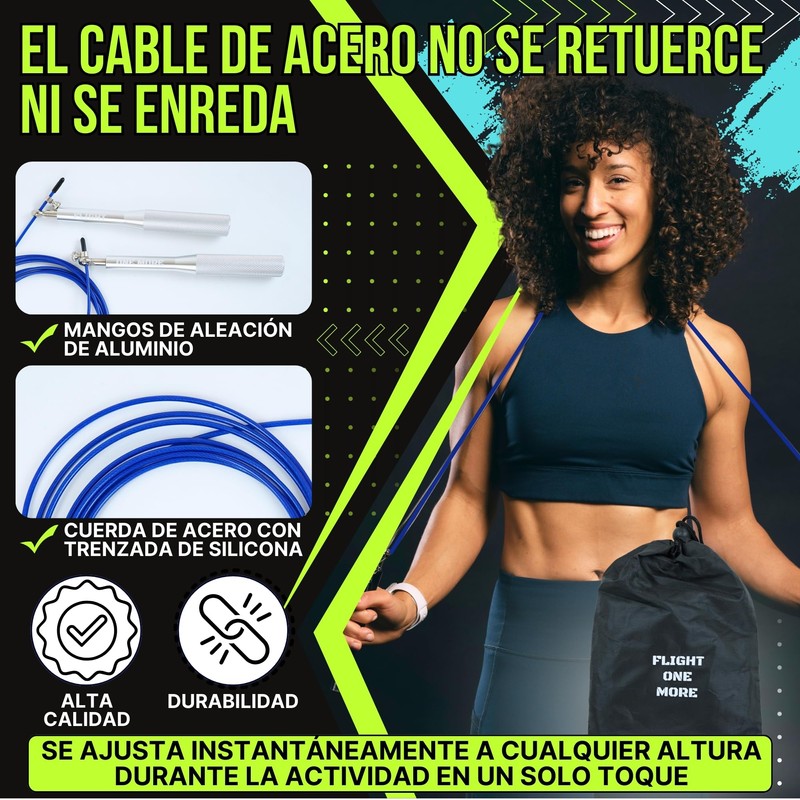 ZEDEGRAN: Professional Aluminum Crossfit Skipping Rope + Storage Bag, Suitable