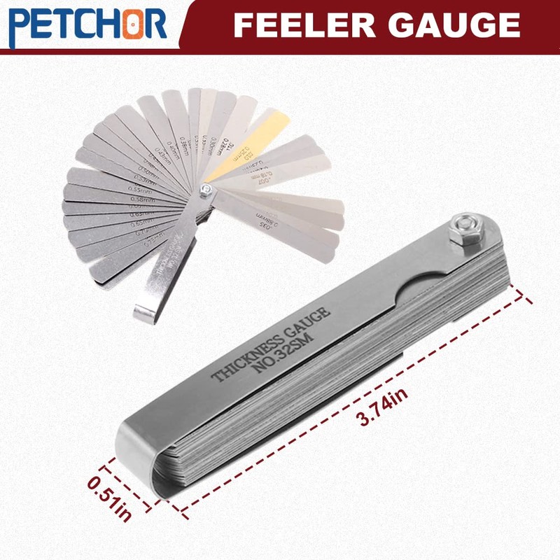 Universal Spark Plug Gap Tool with Feeler Gauge, Spark Plug