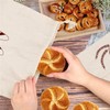 Linen Bread Bags, 2 Pack Reusable Natural Unbleached Linen Bread
