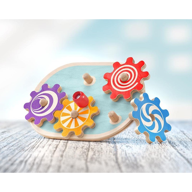 Selecta 62084 Lollivella Wooden Gear Toy 17.5 cm Multi-Coloured