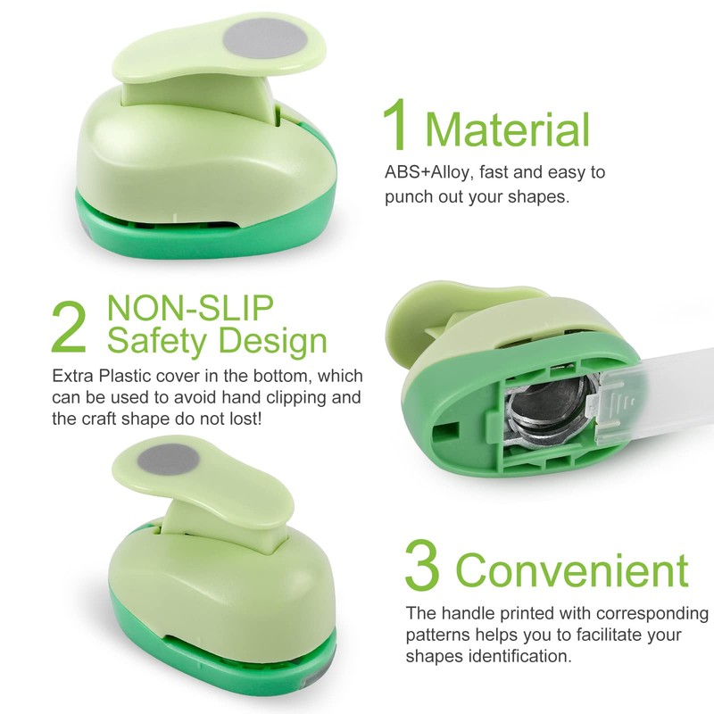 UCEC Circle Punch Craft Hole Punch for Paper Crafting, 5