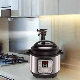 ohcoolstule Fire-breathing Dragon Original Steam Release Accessory, Steam Release Diverter For Instant Pot Pressure Cooker Kitchen Supplies, Cupboards/Cabinets Savior For All Size(2PC/Black+Red)